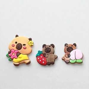 Capybara Light Up Croc Charm Set Of 3